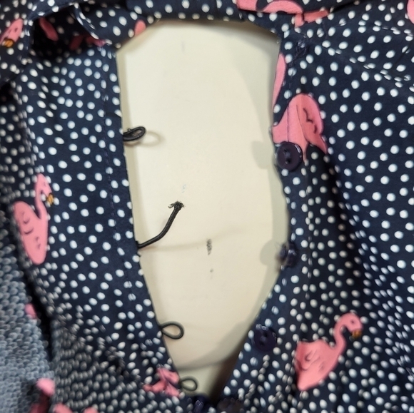 Zara Basic Denim Flamingo Romper - Picture 5 of 6